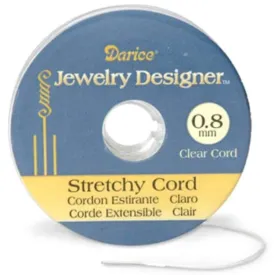 0.8mm Stretchy Cord Clear 7 Meters