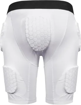 5 Pad Football Girdle for Men Youth - Padded Compression Shorts with Hip, Thigh Pads for Football, Baseball, Sliding Protective Gear for Adults Teens High-Density EVA Foam