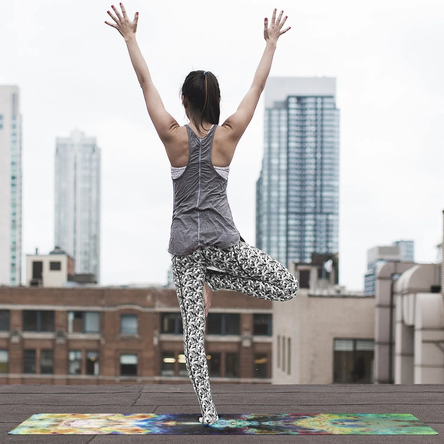 Acolyte Ethos Psychedelic Suede Anti-Slip Yoga Mat