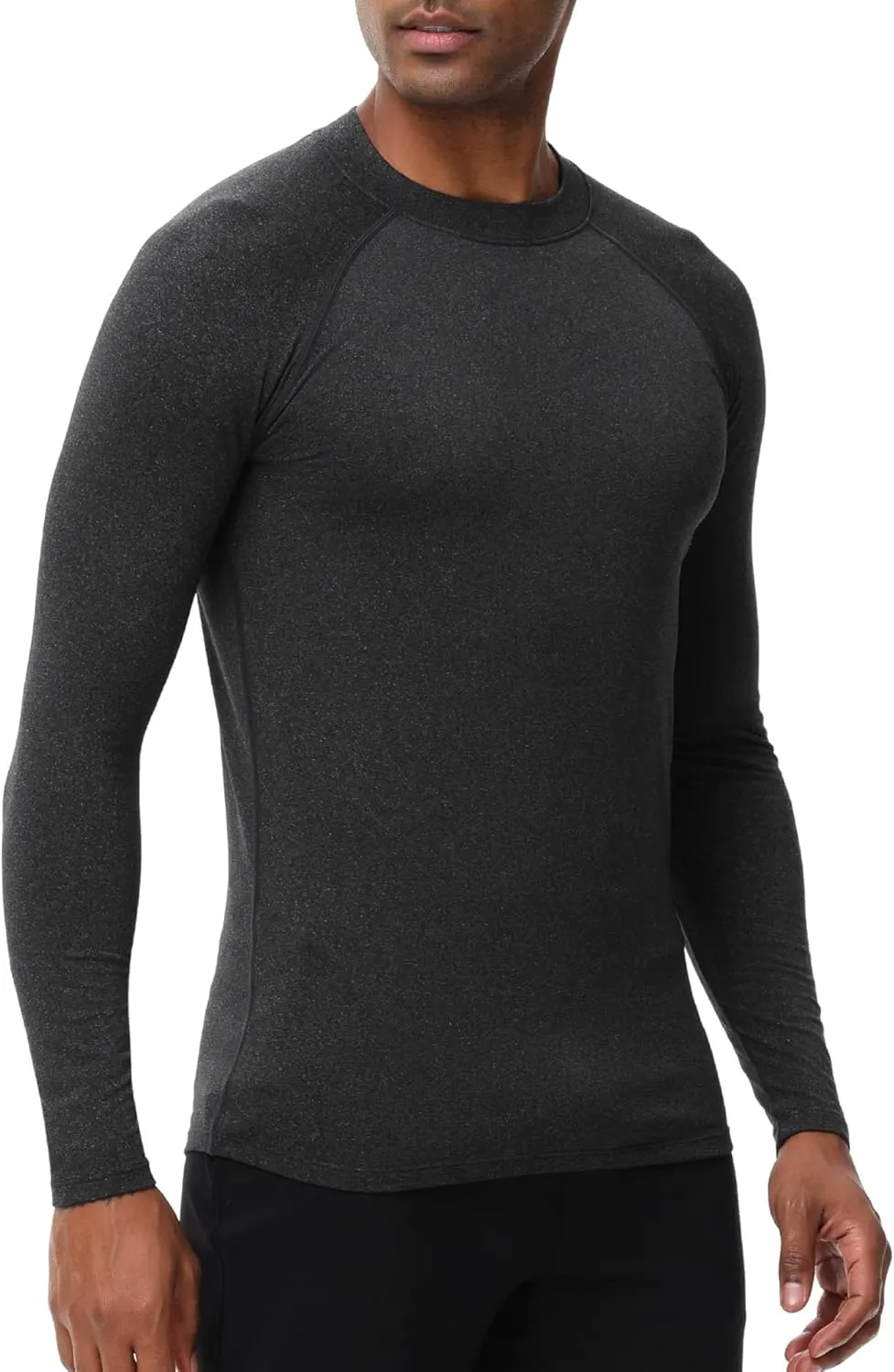 ADOREISM Men's Long Sleeve Thermal Underwear Tops Moisture Wicking Base Layer Thermal Slim Fit Athletic Shirts for Men