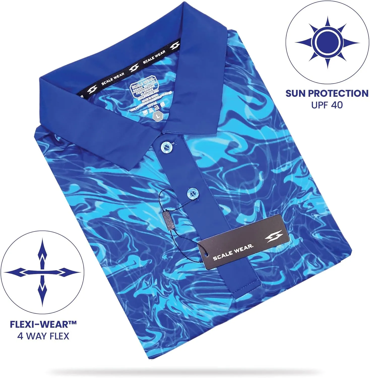 Classic Resort Wear Golf Polo ??Tropical Hawaiian Men Performance Short Sleeve Shirt Moisture Dry Fit Casual S Thru 5XL Funny