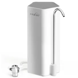 Countertop Water Filtration System, 8000 Gallons Alkaline Water Filter, Reduces 99.99% Lead, Chlorine, Heavy Metals, Bad Taste & Odor OM-CF04(1 Filter Included)
