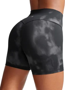 CRZ YOGA Secretsculpt Womens Butterlift High Waist Scrunch Butt Biker Shorts 4 Inches - No Front Seam Workout Gym Booty