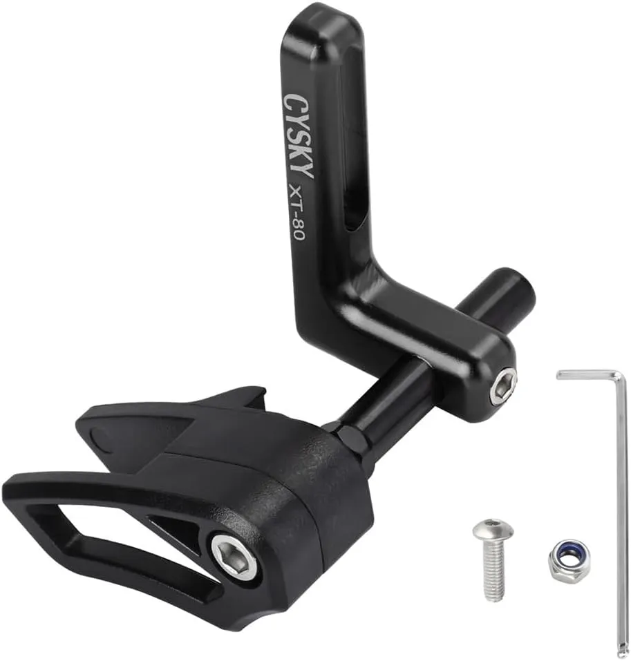 CYSKY Road Bike Chain Guide, Gravel Bicycle Chain Protector for Single Chainring, Mount Front Derailleur Frame (Aluminum Alloy 7075)