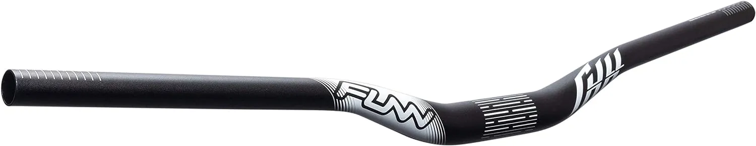 Funn Full On Mountain Bike Handlebar with Bar Clamp 31.8mm and Width 785mm, Tough and Lightweight Alloy Riser Handlebar for MTB, BMX and Road Bike, Rise 30mm MTB Handlebar (Black)