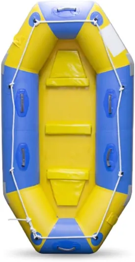 Heavy Duty Inflatable Raft Boat Inflatable Kayak Dinghy Fishing Set 3 Person with Paddle Water Sports 230 * 120Cm,A Water Sports