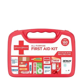 Johnson & Johnson All-Purpose First Aid Kit - 160 ct.