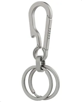 Key Clip Titanium Carabiner Keychain Quick Release Key Chain Carabiner for Keys Titanium Key Rings Heavy Duty