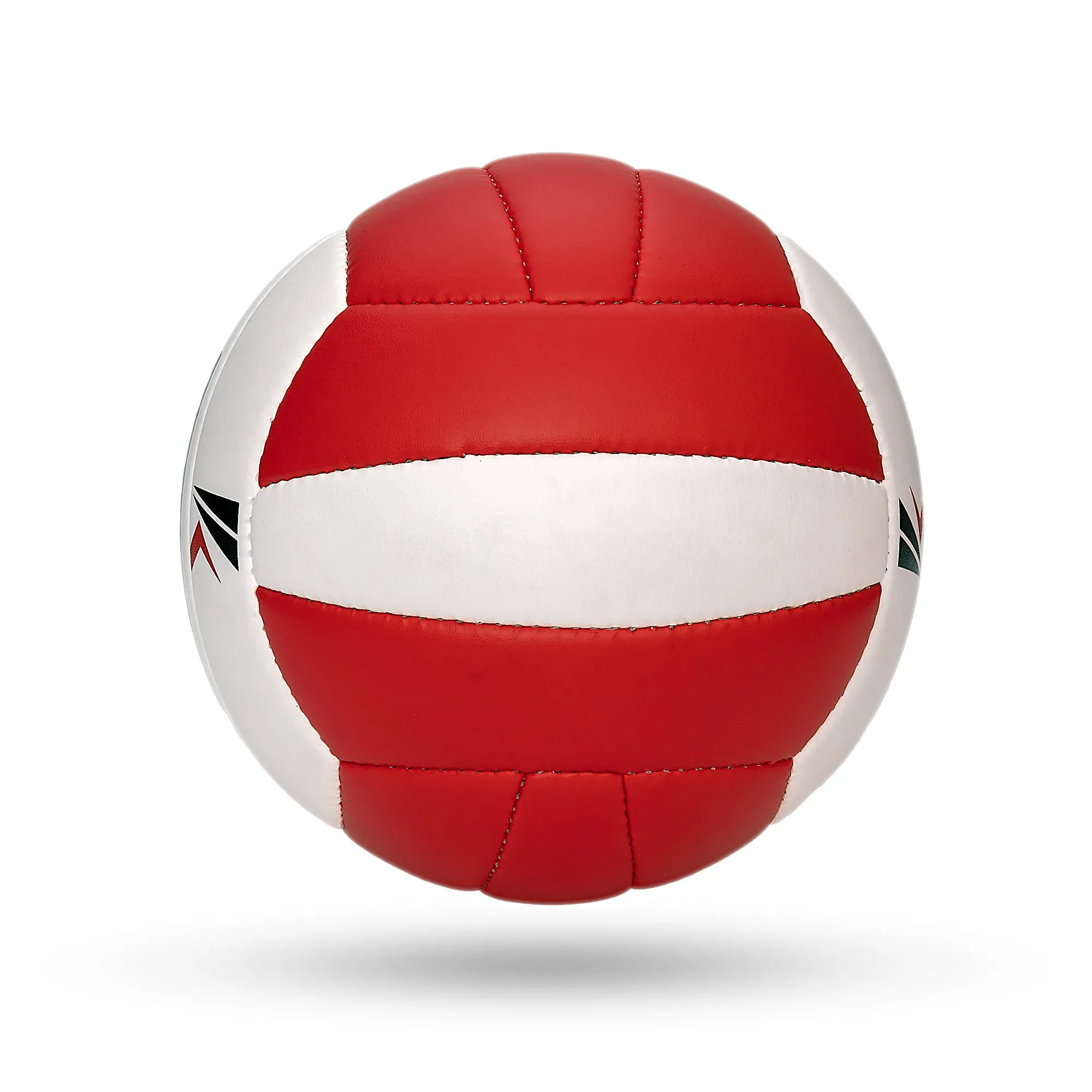 Kruzak Pro Volley Model Hand Stitched RED Volley Ball Toy - Indoor Outdoor Beach Ball for Kids Youth Adults, Beginners