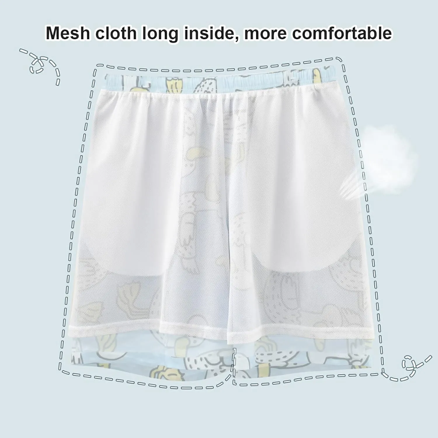 Men's Cow Print Shorts Drawstring Swim Trunks with Pockets and Mesh Lining