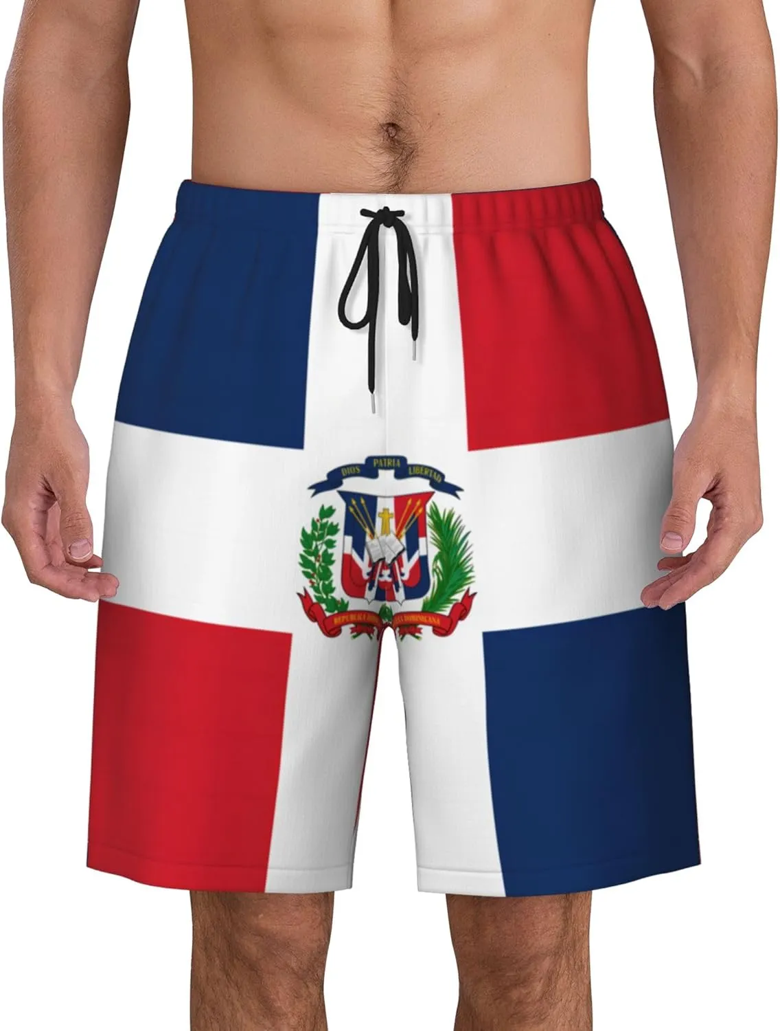 Mens Jamaica Swim Trunks Jamaican Flag Trunk Beach Shorts Quick Dry Board Shorts Summer Party Shorts Pockets Mesh