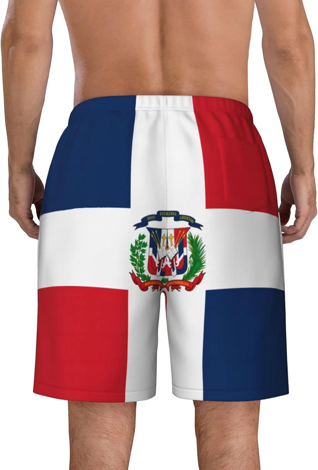 Mens Jamaica Swim Trunks Jamaican Flag Trunk Beach Shorts Quick Dry Board Shorts Summer Party Shorts Pockets Mesh