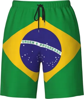 Mens Jamaica Swim Trunks Jamaican Flag Trunk Beach Shorts Quick Dry Board Shorts Summer Party Shorts Pockets Mesh