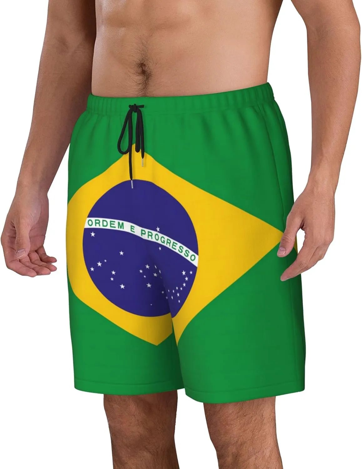 Mens Jamaica Swim Trunks Jamaican Flag Trunk Beach Shorts Quick Dry Board Shorts Summer Party Shorts Pockets Mesh