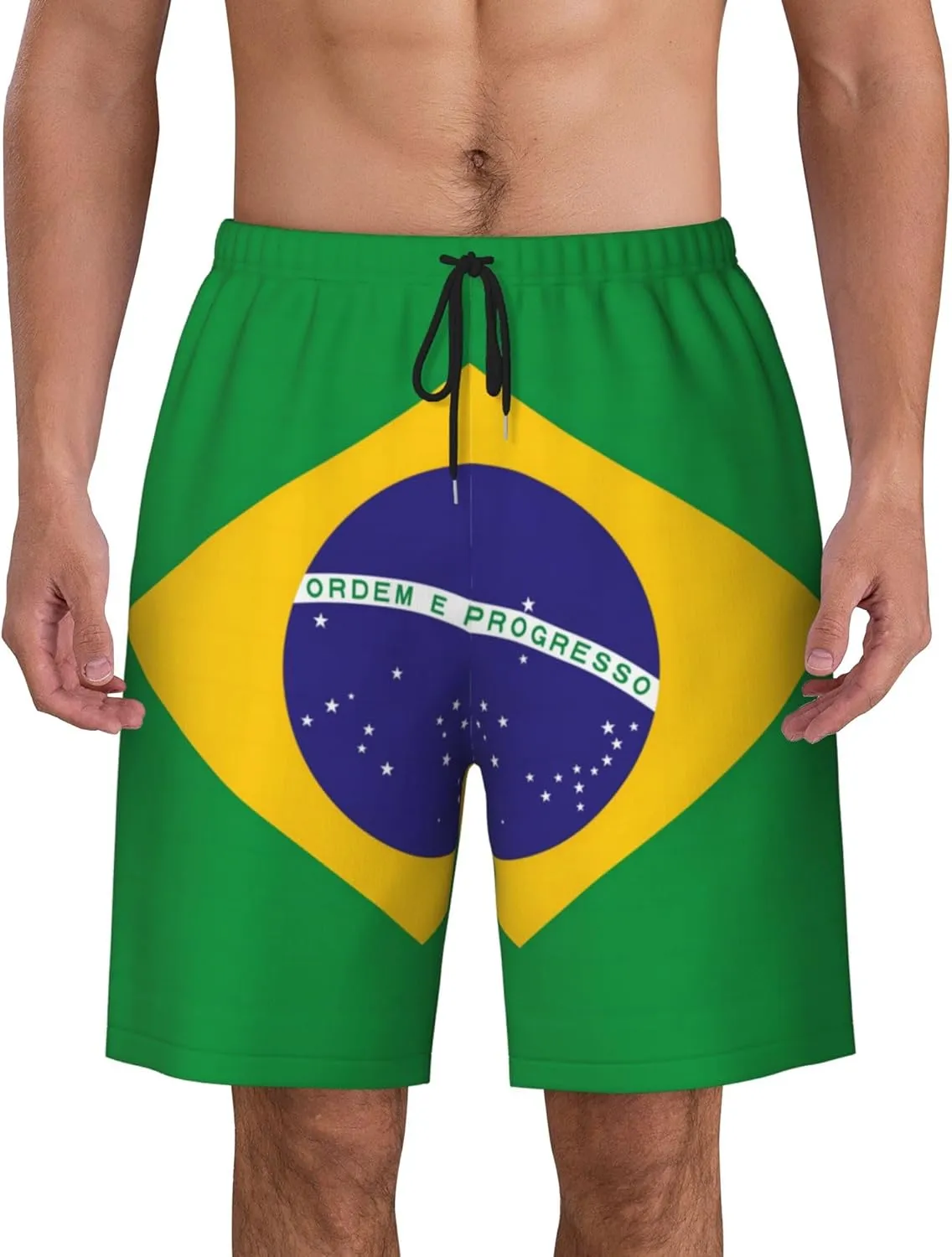 Mens Jamaica Swim Trunks Jamaican Flag Trunk Beach Shorts Quick Dry Board Shorts Summer Party Shorts Pockets Mesh