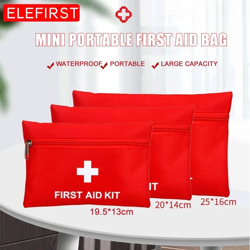 New Portable Waterproof First Aid Kit Bag Emergency Kits Case Only For Outdoor Camp Travel