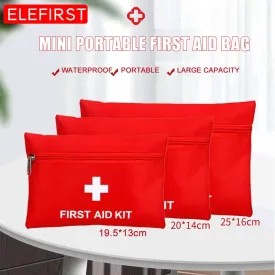 New Portable Waterproof First Aid Kit Bag Emergency Kits Case Only For Outdoor Camp Travel