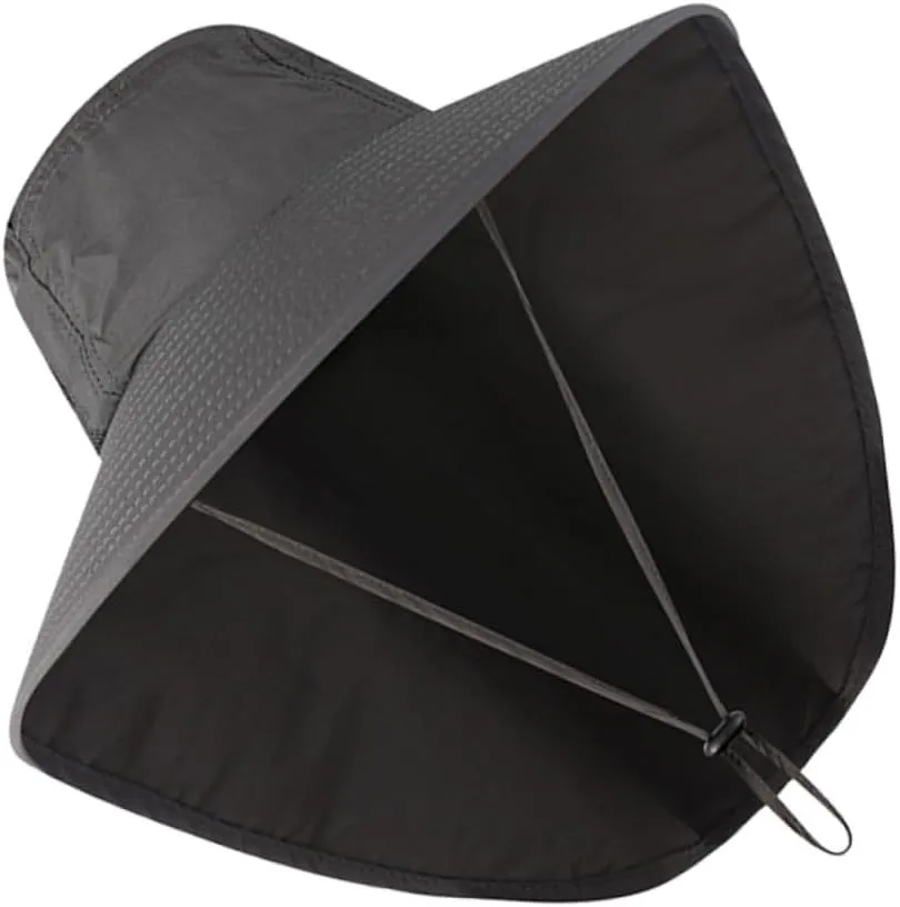 Outdoor Sun Hat with Neck Cover Wide Brim Bucket Hat for Fishing Climbing UV Protection Lightweight