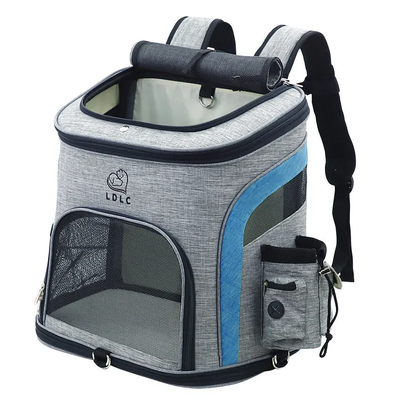 Pet Backpack Cat Backpack Breathable Travel Outdoor Multifunction Backpack Without Fan And Kettle