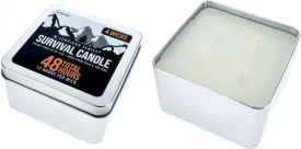 SE 4 Wicks Survival Candle in Tin Box, 48 Total Hours/12 Hours Per Wick Top Layer Soy Wax, Great Light Source Gear for Survival, Camping, Blackout & Peace of Mind