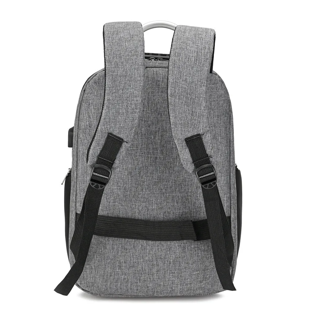 Simple USB Charging Backpack Oxford Cloth Business Printed Logo