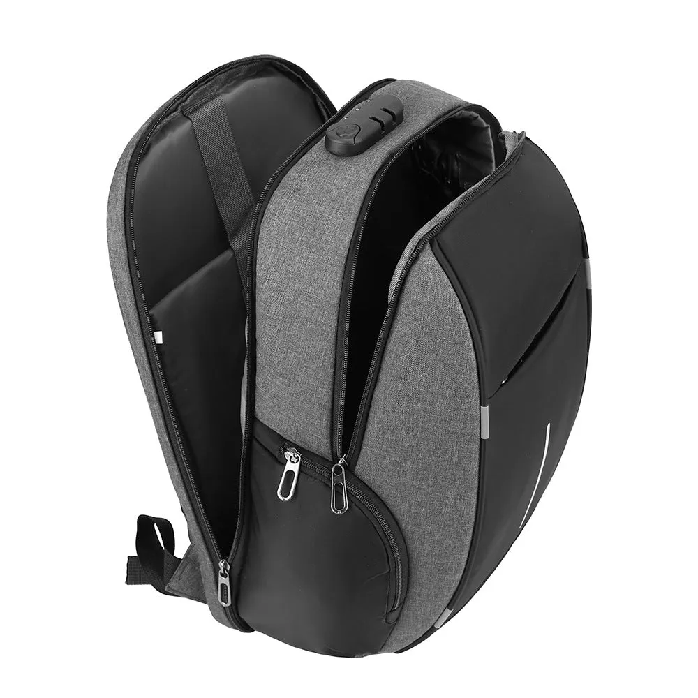 Simple USB Charging Backpack Oxford Cloth Business Printed Logo