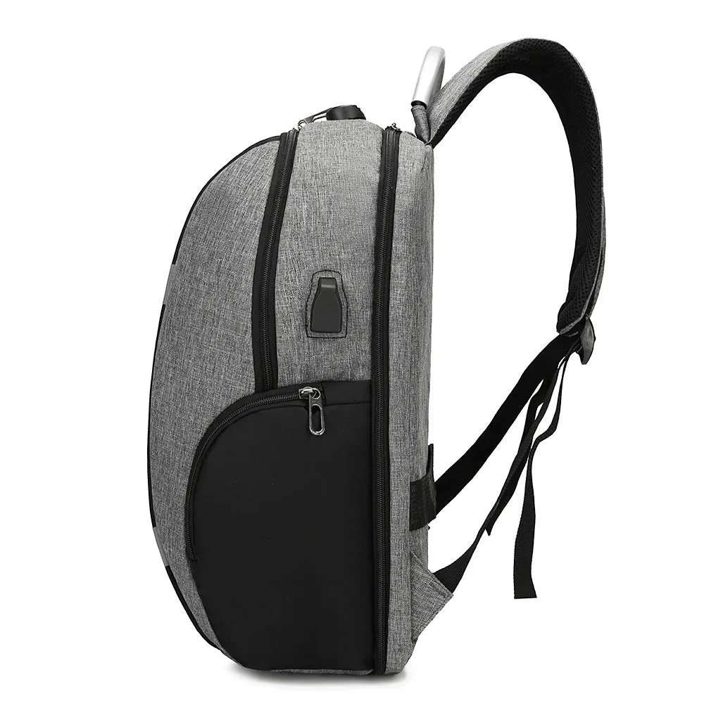 Simple USB Charging Backpack Oxford Cloth Business Printed Logo