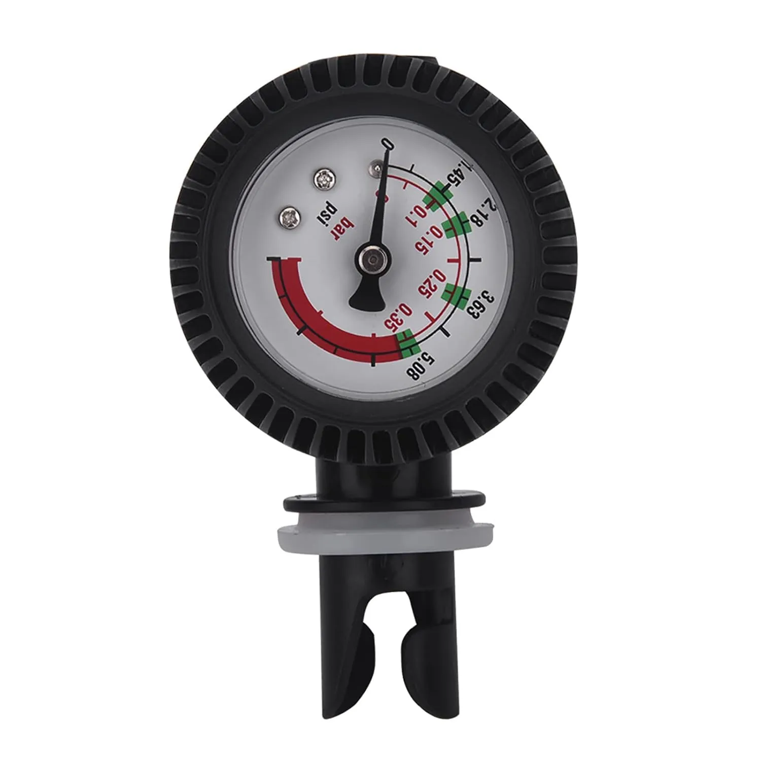Socobeta Air Pressure Gauge Kayak Barometer Nylon Inflatable Boat Air Pressure Gauge Barometer Water Pressure Gauge for Water Sport Kayak Raft Black