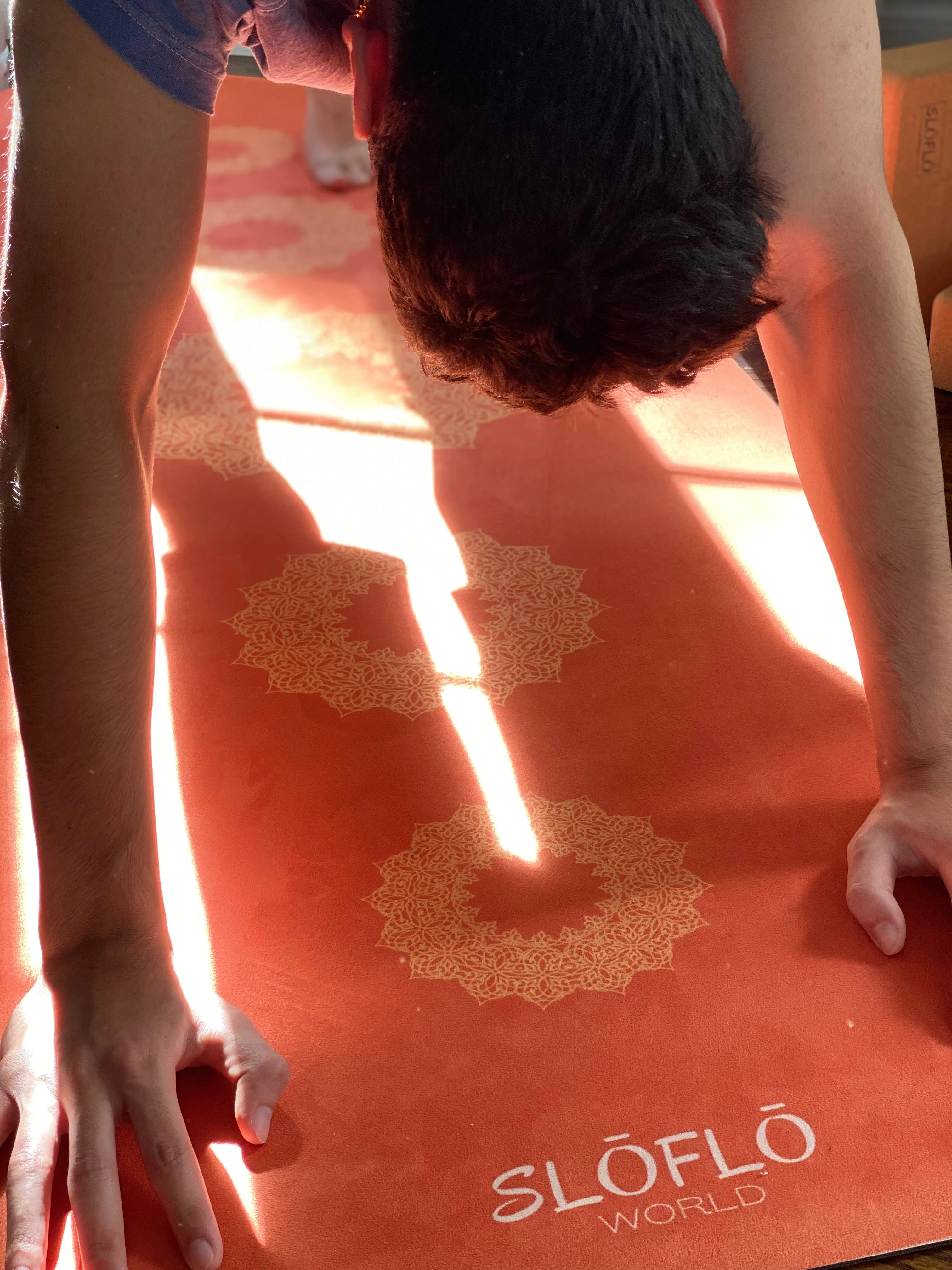 Suede SLOFLO Combination Yoga Mat 4mm Blooms