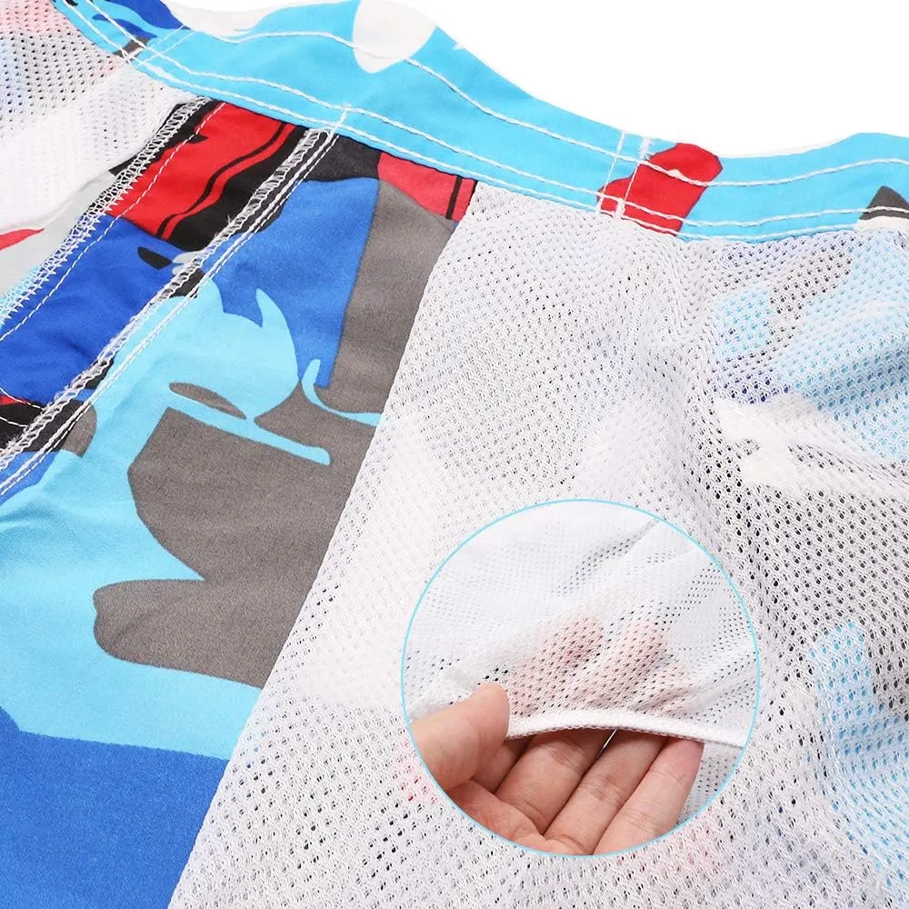 techcity Boys Teens Swim Trunks, Quick Dry Surfing Beach Sports Running Swim Shorts with Drawstring 6T to 18/20