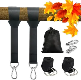 Tree Swing Hanging Straps Kit 4Ft, Robust, Reliable, and Flexible - Supports up to 2000 lbs - Effortless Setup with Sturdy Carabiners - Ideal for Hammocks, Swings, and Beyond