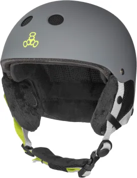Triple Eight Halo Snow Standard Snowboard and Ski Helmet, Safety Certified with Dial Fit