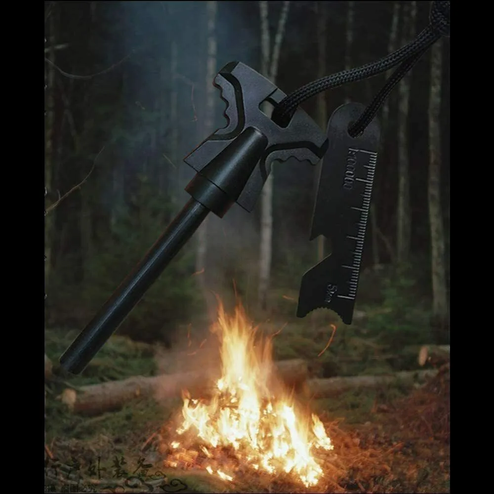 Waterproof Fire Starter Flint Steel Striker Ferro Rod for Camping