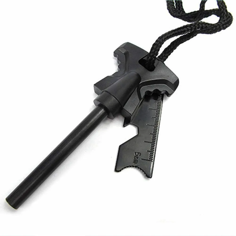 Waterproof Fire Starter Flint Steel Striker Ferro Rod for Camping