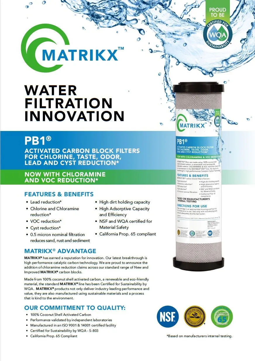 White Countertop Carbon Chlorine Fluoride Filter