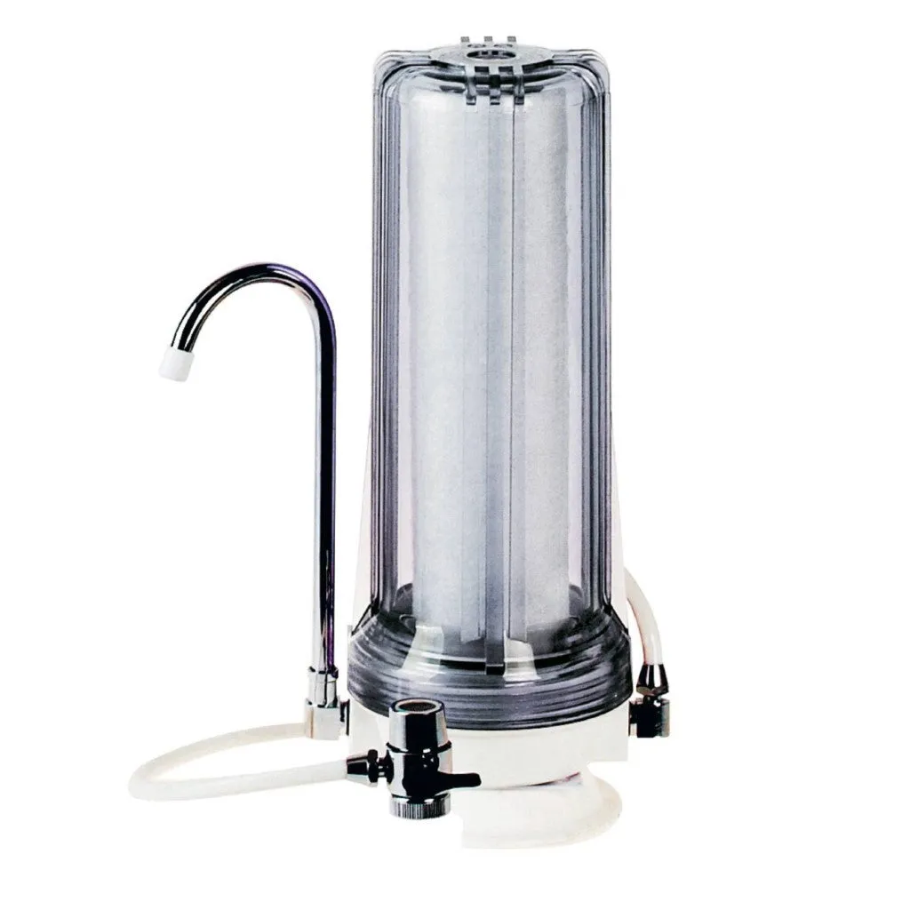 White Countertop Carbon Chlorine Fluoride Filter