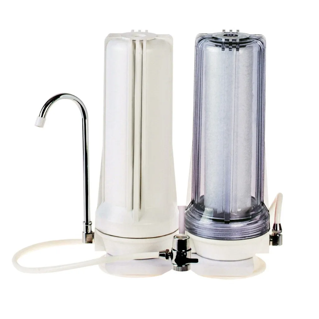 White Countertop Carbon Chlorine Fluoride Filter