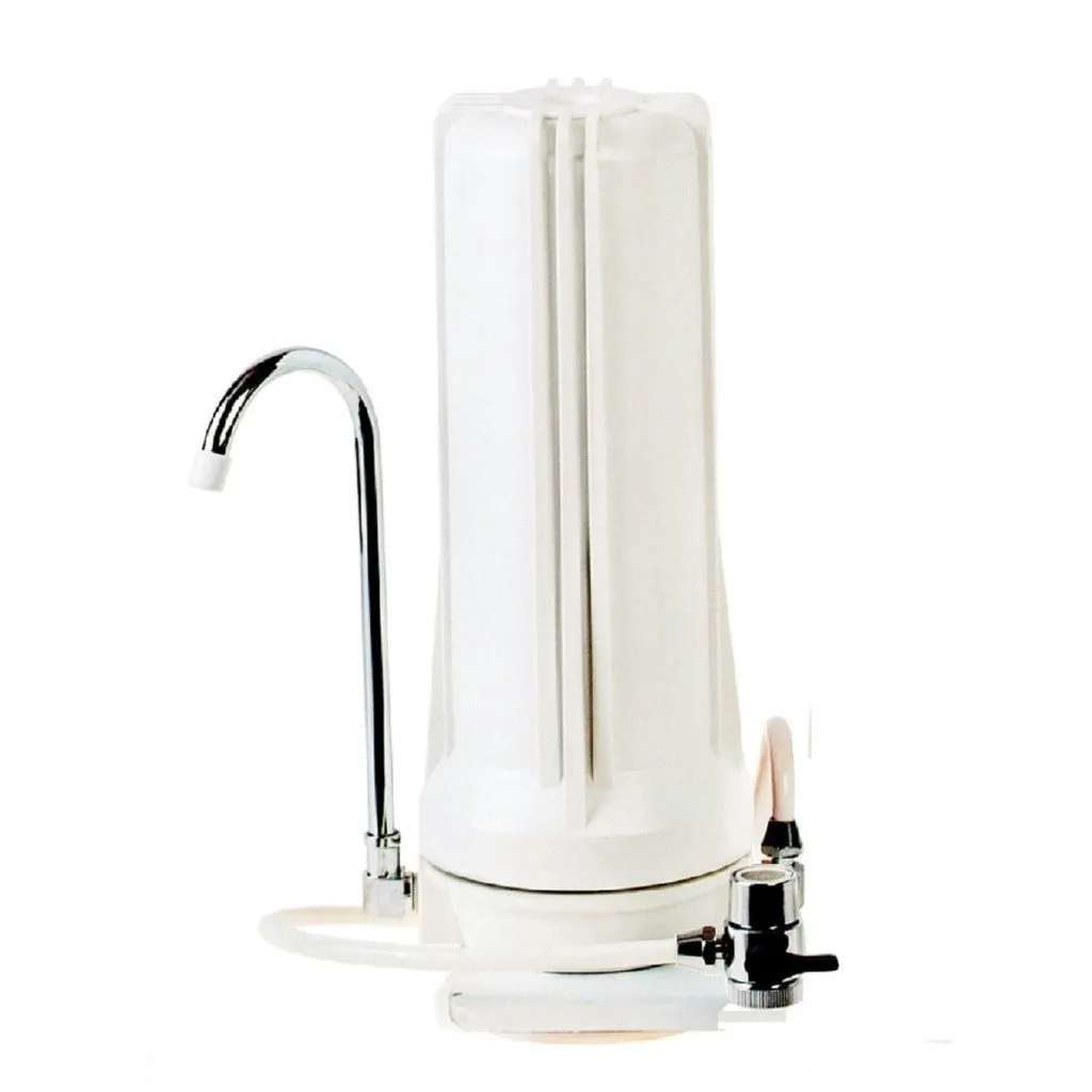 White Countertop Carbon Chlorine Fluoride Filter